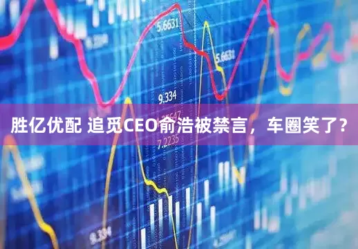 胜亿优配 追觅CEO俞浩被禁言，车圈笑了？